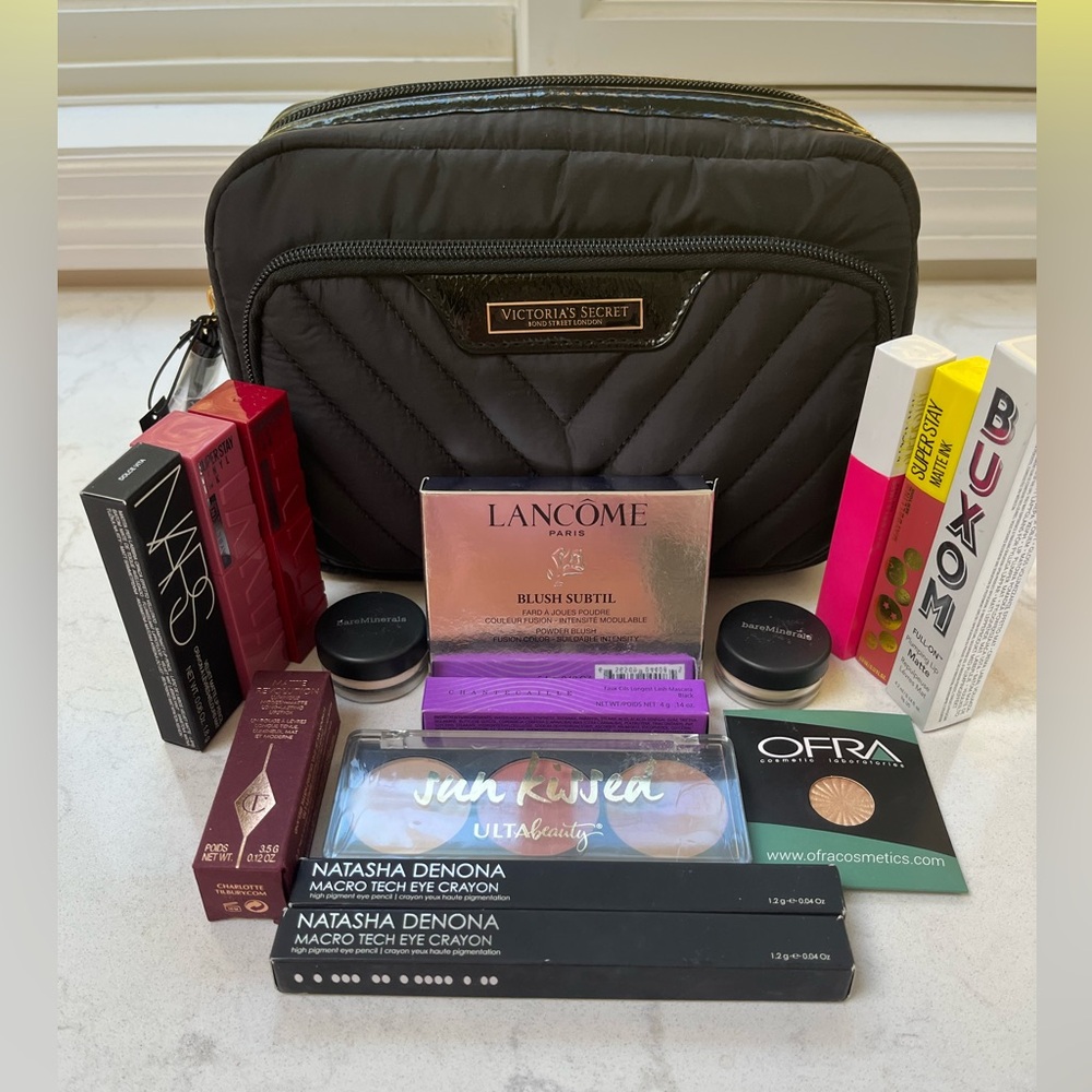 Brand New Makeup Bundle with NWT Victoria Secret Makeup Bag